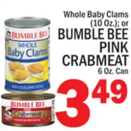 C Town BUMBLE BEE PINK CRABMEAT offer