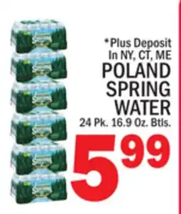 C Town POLAND SPRING WATER offer