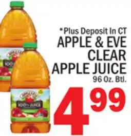C Town APPLE & EVE CLEAR APPLE JUICE offer