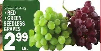 C Town RED, GREEN SEEDLESS GRAPES offer