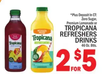 C Town TROPICANA REFRESHERS DRINKS offer