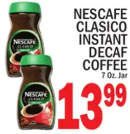 C Town NESCAFÉ CLASICO INSTANT DECAF COFFEE offer