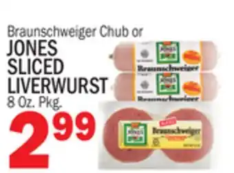 C Town JONES SLICED LIVERWURST offer