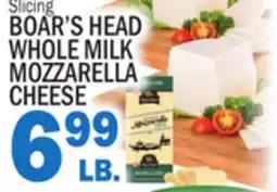 C Town BOAR'S HEAD WHOLE MILK MOZZARELLA CHEESE offer