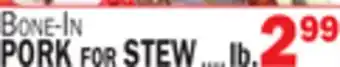 C Town PORK FOR STEW offer