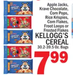C Town KELLOGG'S CEREAL offer