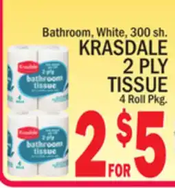 C Town KRASDALE 2 PLY TISSUE offer
