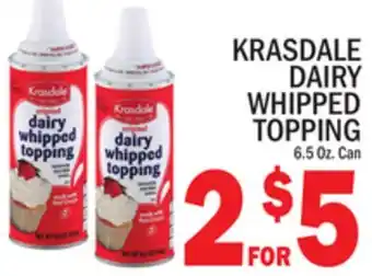 C Town KRASDALE DAIRY WHIPPED TOPPING offer