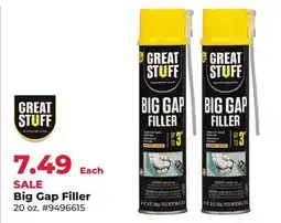 Runnings Great Stuff Big Gap Filler offer