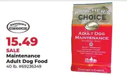 Runnings Rancher's Choice Maintenance Adult Dog Food offer