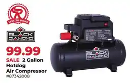 Runnings Black Diamond 2 Gallon Hotdog Air Compressor offer