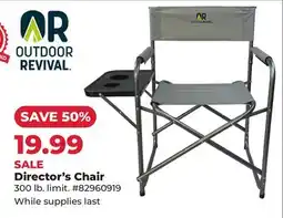 Runnings Outdoor Revival Director's Chair offer