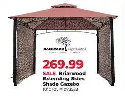 Runnings Backyard Expressions Briarwood Extending Sides Shade Gazebo offer