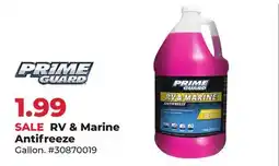 Runnings Prime Guard RV & Marine Antifreeze offer