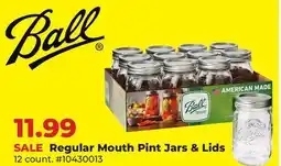Runnings Ball Regular Mouth Pint Jars & Lids offer