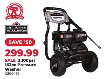 Runnings Black Diamond 3,100psi 163cc Pressure Washer offer