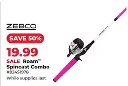 Runnings Zebco Roam Spincast Combo offer