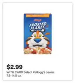 CVS Kellogg's cereal 7.8-14.5 oz offer