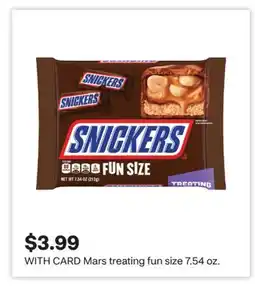 CVS Mars treating fun size 7.54 oz offer