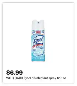 CVS Lysol disinfectant spray 12.5 oz offer