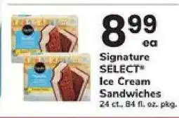 Safeway Signature SELECT Ice Cream Sandwiches offer