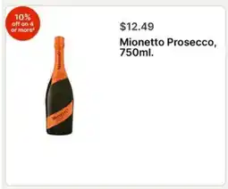 Walgreens Mionetto Prosecco, 750ml offer