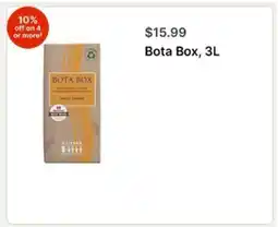 Walgreens Bota Box, 3L offer