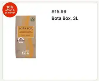 Walgreens Bota Box, 3L offer