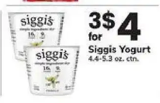 Safeway Siggi's Yogurt offer