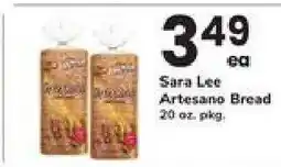 Safeway Sara Lee Artesano Bread offer