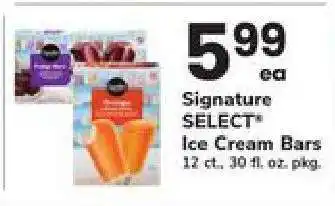 Safeway Signature SELECT Ice Cream Bars offer