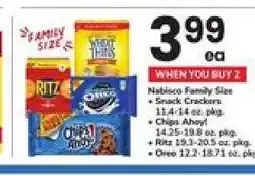 Safeway Nabisco Family Size Snack Crackers offer