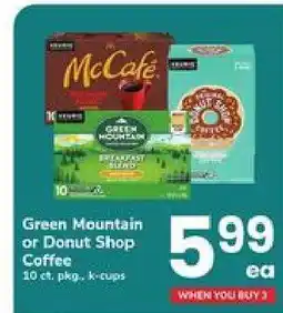 Safeway Green Mountain or Donut Shop Coffee offer