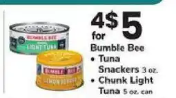 Safeway Bumble Bee Tuna offer