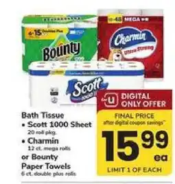 Safeway Bath Tissue offer