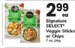 Safeway Signature SELECT Veggie Sticks or Chips offer
