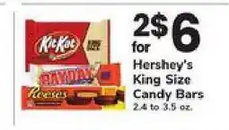 Safeway Hershey's King Size Candy Bars offer