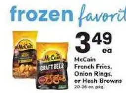 Safeway McCain French Fries, Onion Rings or Hash Browns offer