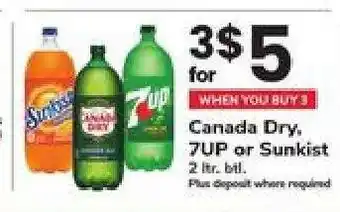 Safeway Canada Dry, 7UP or Sunkist offer