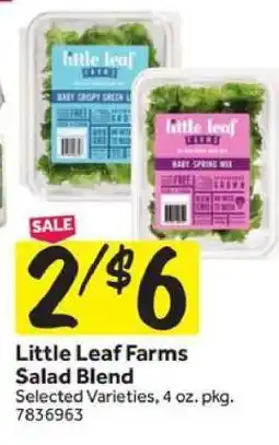Stop&Shop Little Leaf Farms Salad Blend offer