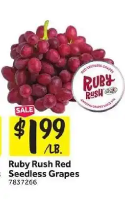 Stop&Shop Ruby Rush Red Seedless Grapes offer