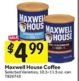 Stop&Shop Maxwell House Coffee offer