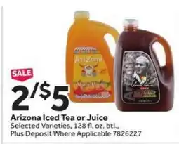 Stop&Shop Arizona Iced Tea or Juice offer