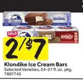 Stop&Shop Klondike Ice Cream Bars offer