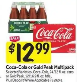 Stop&Shop Coca-Cola or Gold Peak Multipack offer