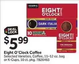 Stop&Shop Eight O'Clock Coffee offer