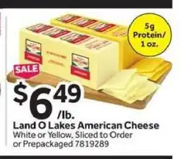 Stop&Shop Land O Lakes American Cheese offer