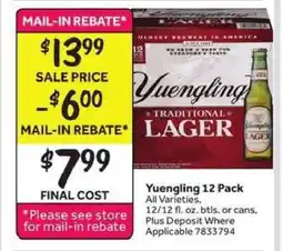 Stop&Shop Yuengling 12 Pack offer
