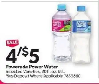Stop&Shop Powerade Power Water offer