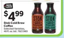 Stop&Shop Stōk Cold Brew Coffee offer
